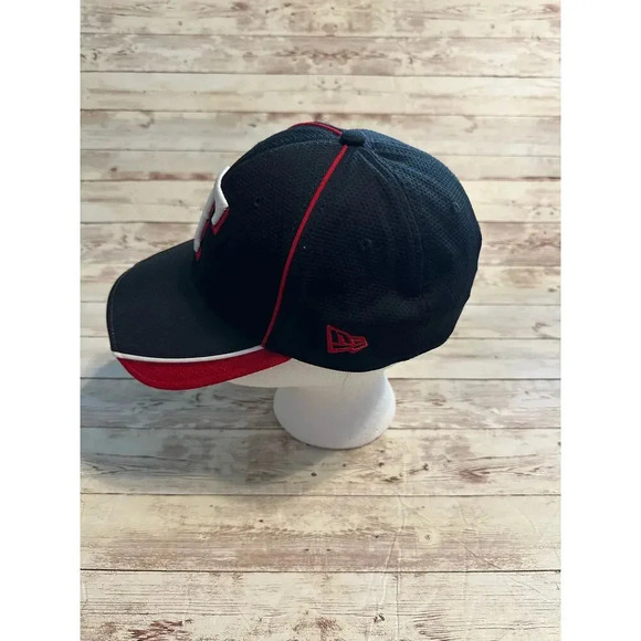 New Era Texas Rangers Fitted Baseball Hat Cap Small Medium Black MLB - Picture 4 of 5